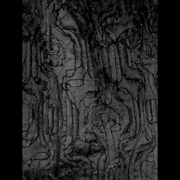 TALBOTS 100%Cotton Dress size 2 Sheath Textured Flowers  black pencil straight - Picture 8 of 14